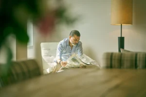 Luxury treatment room at Paracelsus Recovery for prescription depressant rehab