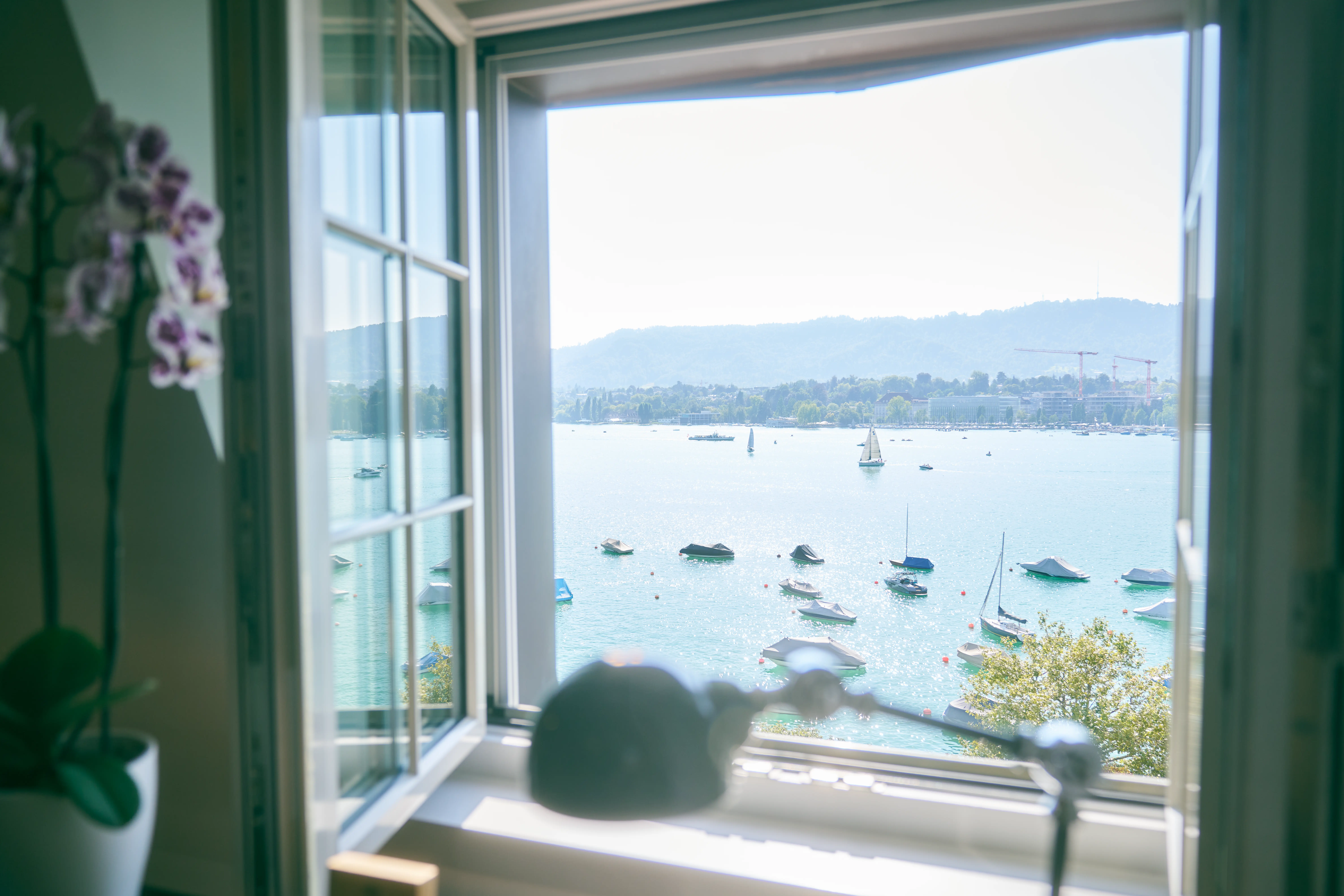 Serenitas residence living space with lake views