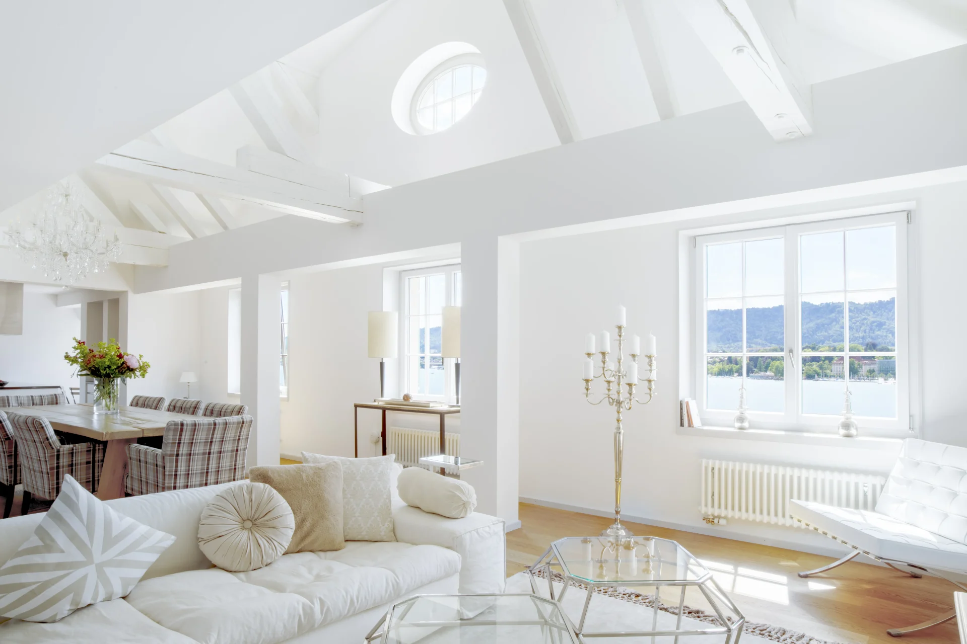 Living room seating area at Equilibria