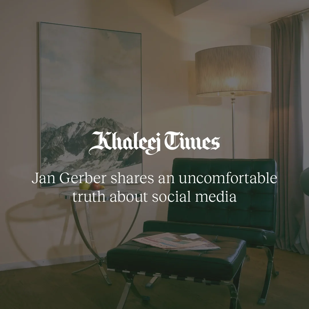Jan Gerber's column in KT Luxe on social media and mental health